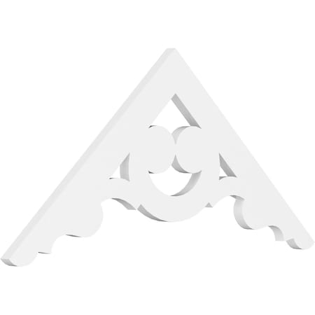 Ekena Millwork Pitch Robin Architectural Grade PVC Gable Pediment, 36"W x 16 1/2"H x 1"P (11/12) GPP036X017X100ROB